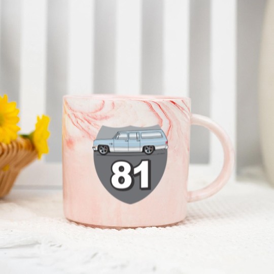 81 Light Blue Marble Mugs