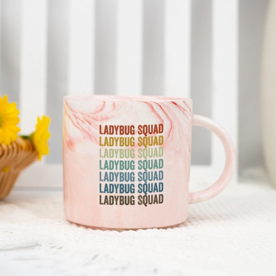 Ladybug Squad Entomologist Bugs Lover Bugs Collect Marble Mugs