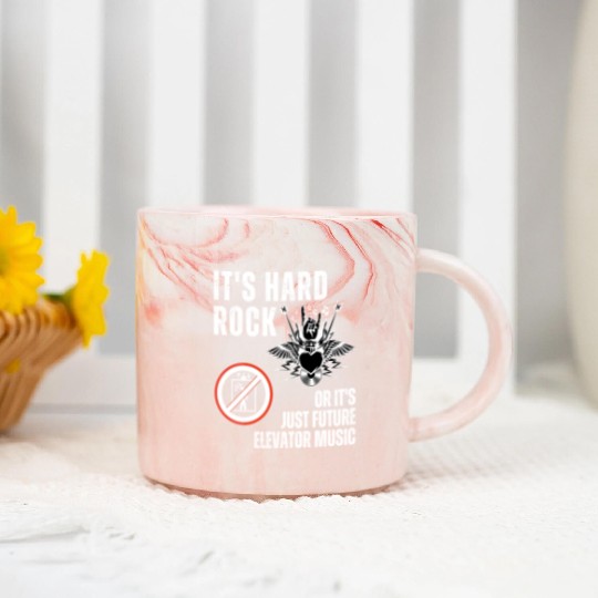Hard Rock or Future Elevator Music Marble Mugs