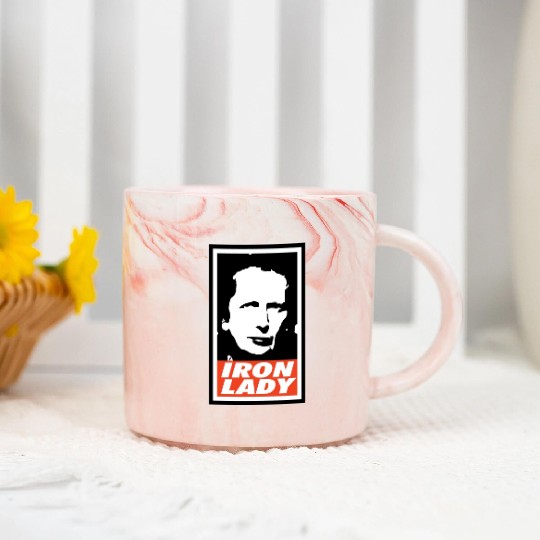Iron Lady Margaret Thatcher Marble Mugs