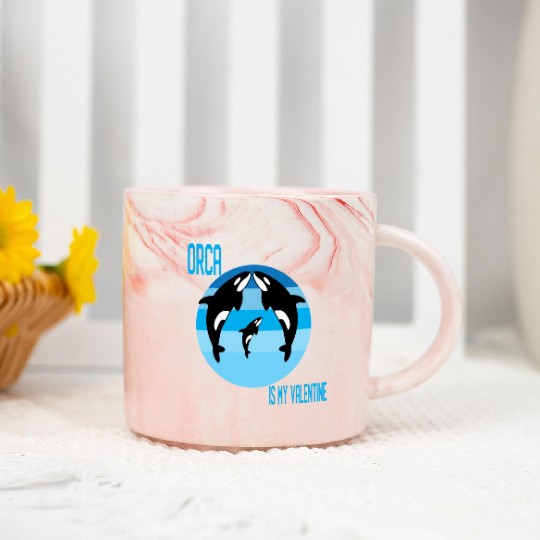 King Orca: Ruler of the Seas Marble Mugs