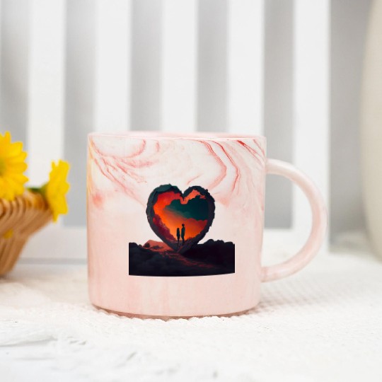 valentines day Marble Mugs