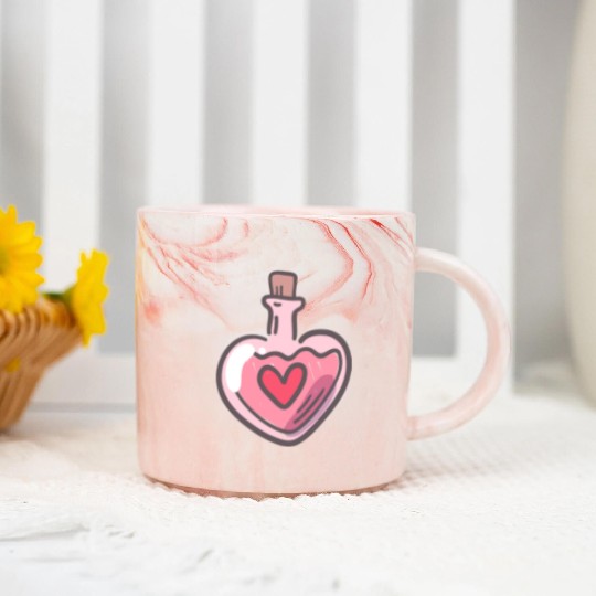 I Love My Girlfriend Marble Mugs