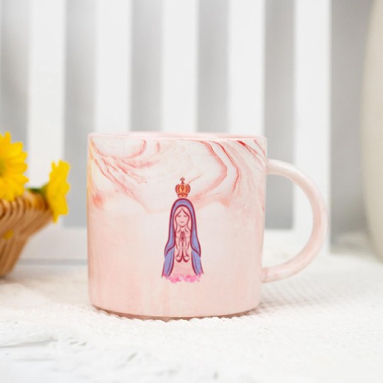 Cute Our Lady Marble Mugs