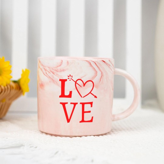 Idée cadeau amour, couple, saint valentin,Love Marble Mugs