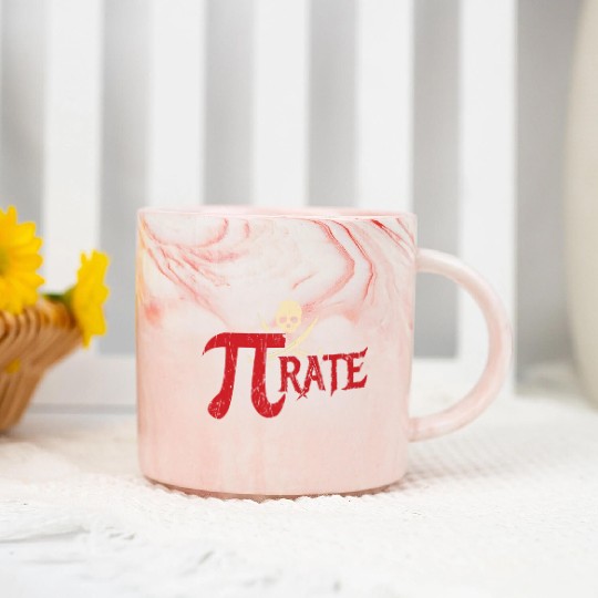 Awesome Pirate Pi Math Holiday Mathematics Pi Day Marble Mugs