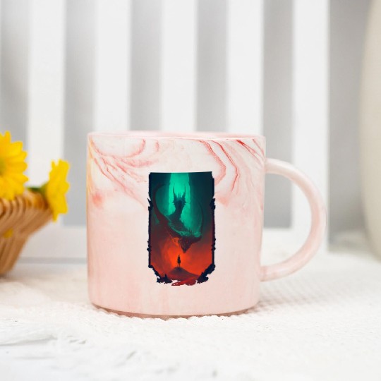 Lonely Journey Marble Mugs