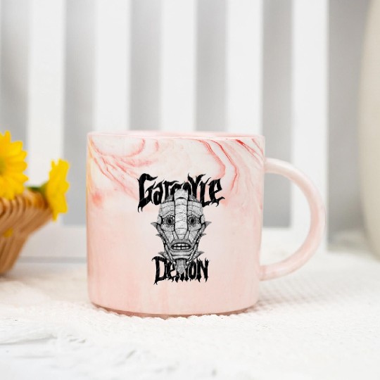 Scary creepy demon Scary creepy demon inspiration Marble Mugs