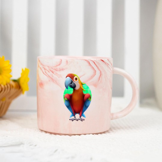 Macaw Marble Mugs