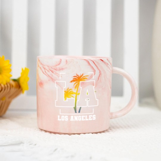Los Angeles LA California Gift Marble Mugs