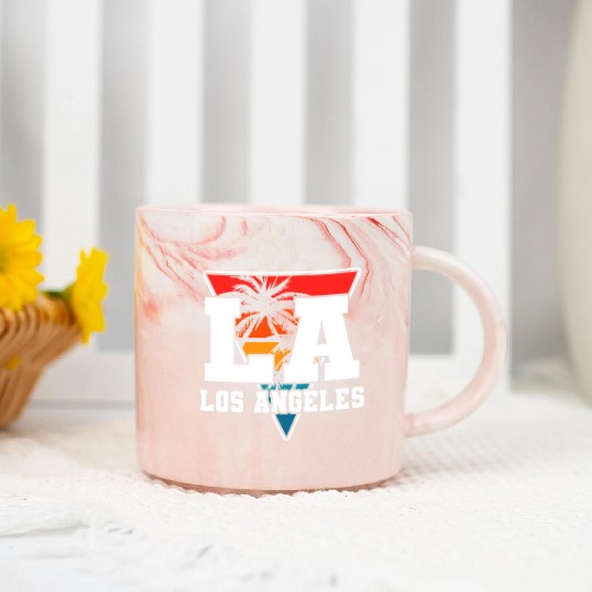 Los Angeles LA California Gift Marble Mugs