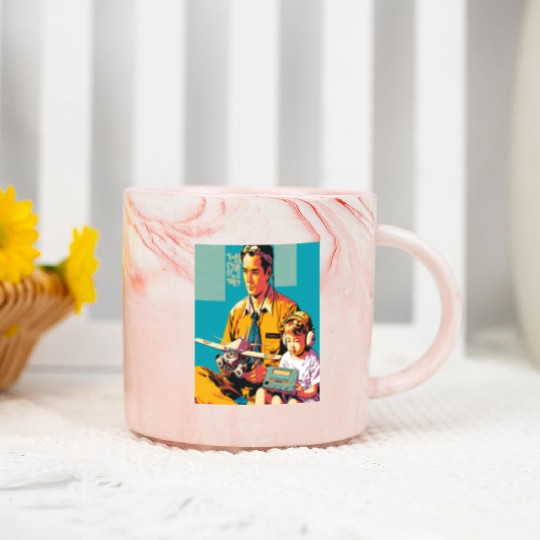 Miniature Plane Lover Cool Retro Radio Controlled Marble Mugs