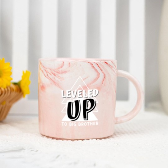 Level Up to big brother Marble Mugs