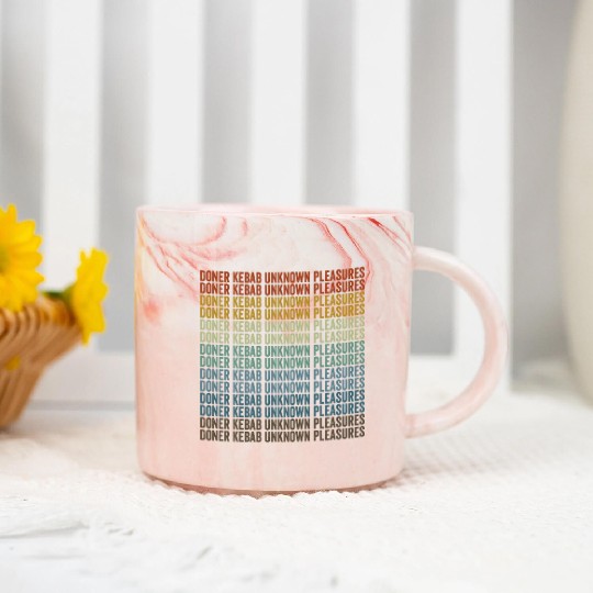 Doner Kebab Unknown Pleasures Persian Food Lover Marble Mugs