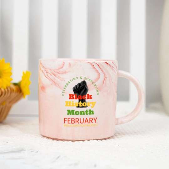 Celebrating Black History with a Fist Marble Mugs
