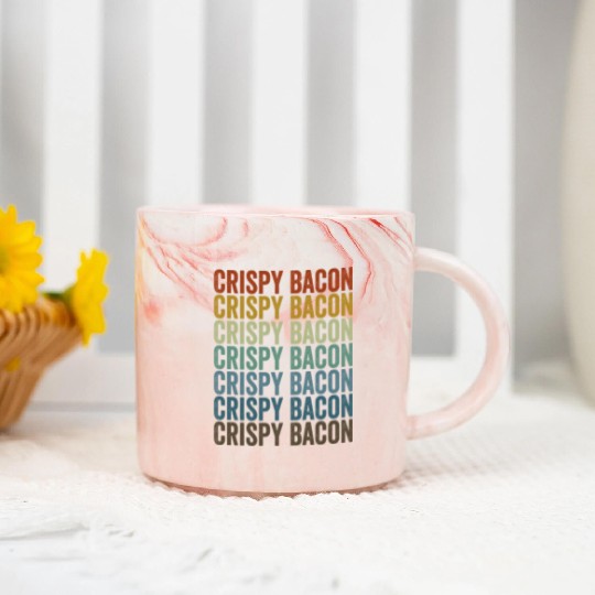 Crispy Bacon Bacon Lover Marble Mugs