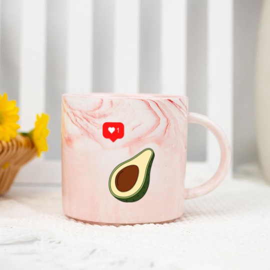 Avocado Lover Marble Mugs