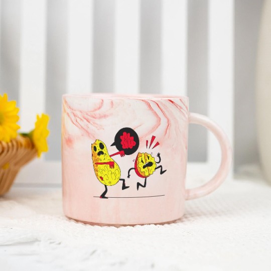 Zombie avocados walking Zombie avocados walking in Marble Mugs