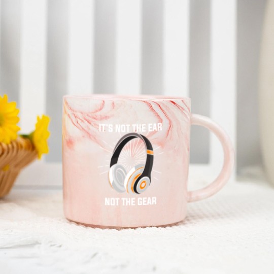 Hilarious Ear Not Gear Composer Musicians Audio Marble Mugs