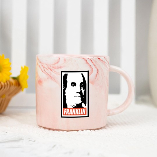 Benjamin Franklin Marble Mugs