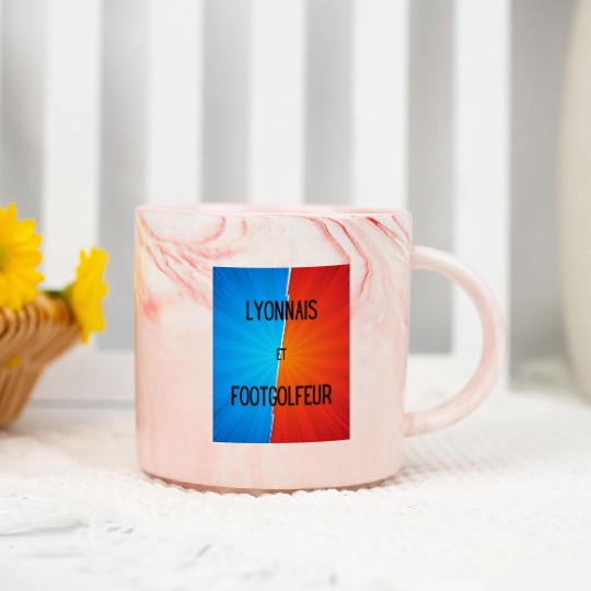 Lyonnais et footgolfeur Marble Mugs