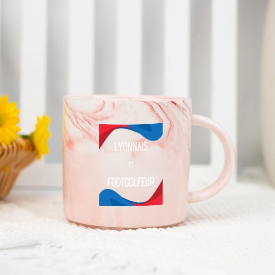 Lyonnais et footgolfeur Marble Mugs