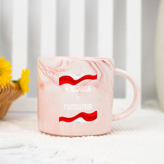 Monegasque et footgolfeur Marble Mugs