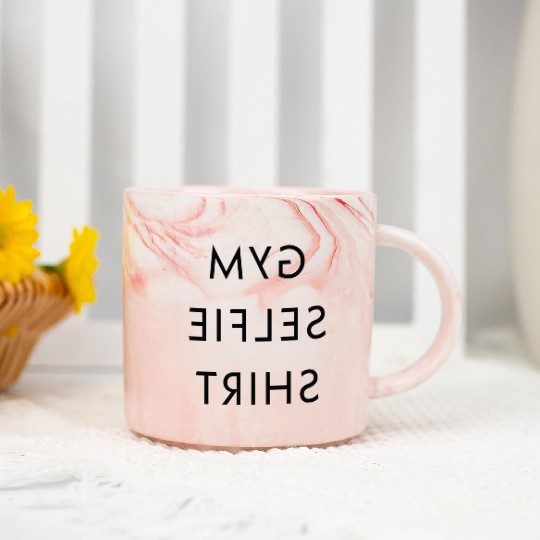 Gym Selfie Marble Mugs Fitness Workout