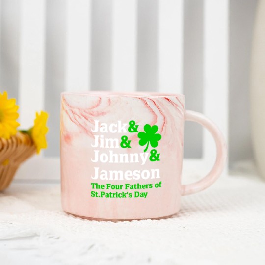 Jack Jim Johnny Jameson Father of St Patrick Day Marble Mugs