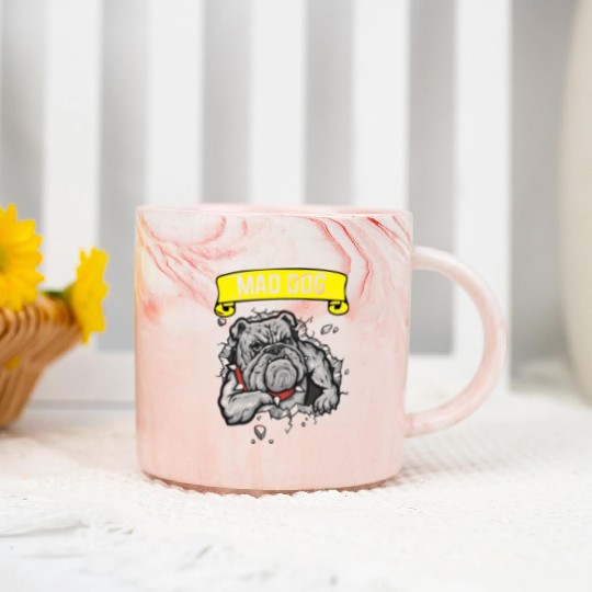 Mad Dog - Pitpull Lover Marble Mugs