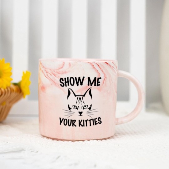 show me your kitties Marble Mugs