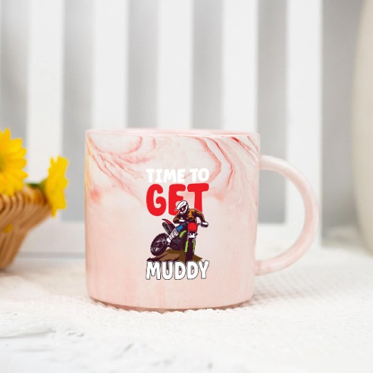 Dirt Bike Dirt Bike Riding Motocross Dirt Biking Marble Mugs