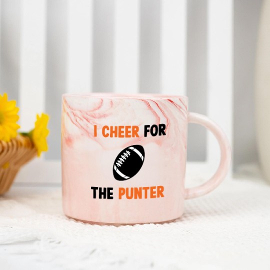 i cheer for the punter Marble Mugs