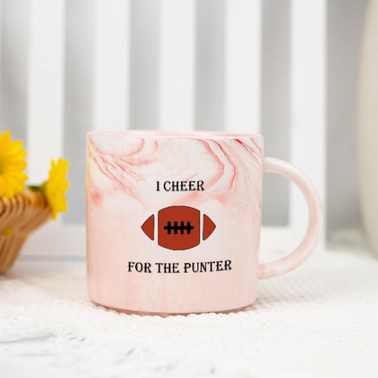 i cheer for the punter Marble Mugs
