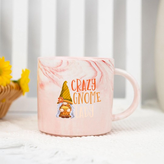 Gnomes - Gnome Collecting - Gnome Collector Marble Mugs
