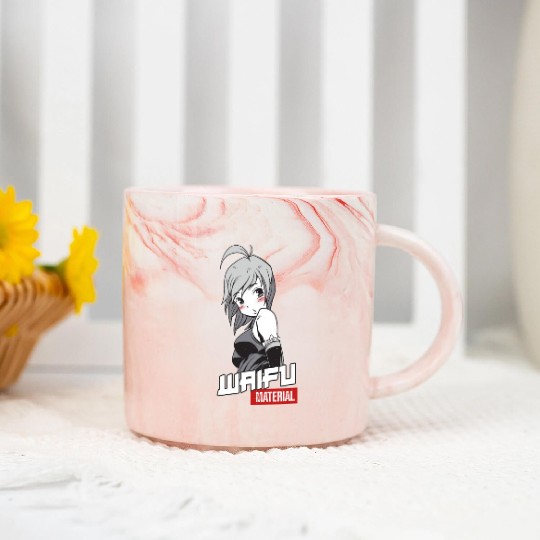 Waifu Material - Anime Manga Wife Marble Mugs