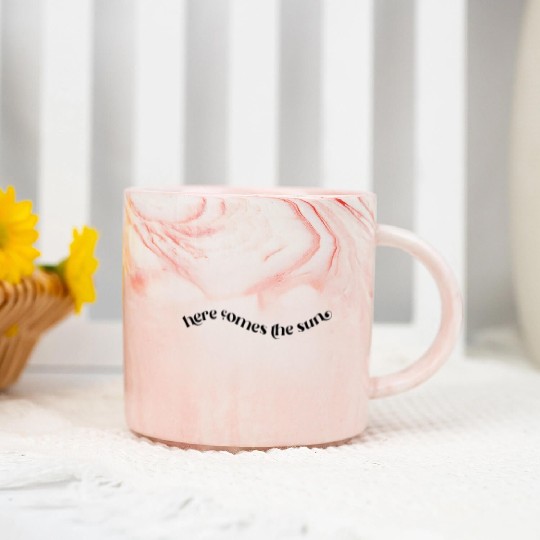 Here Comes the Sun Marble Mugs
