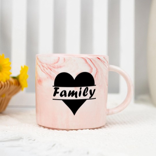 Love Family Marble Mugs