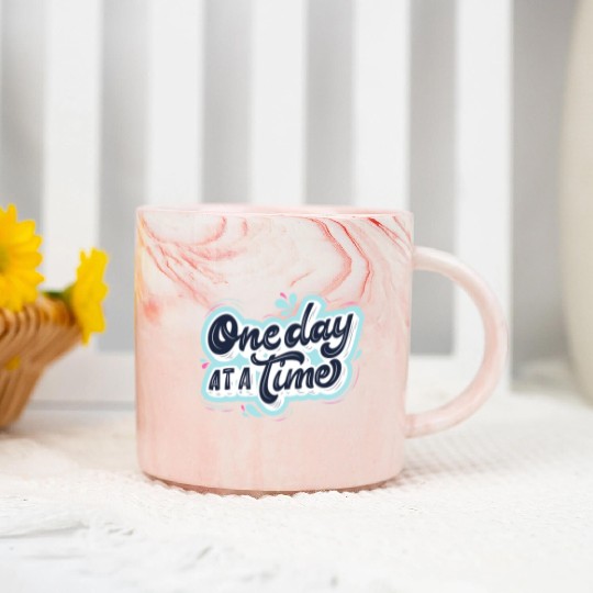 One day at a time Marble Mugs