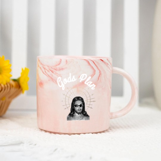Gods Plan Marble Mugs