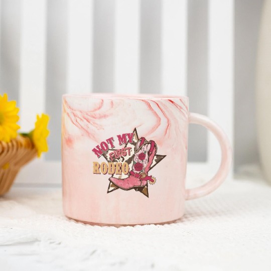 Not My First Rodeo Marble Mugs