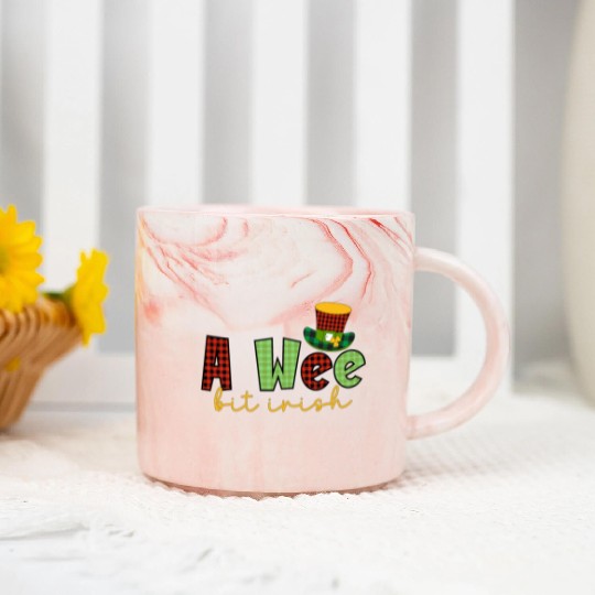 A Wee Bit Irish Sublimation Marble Mugs