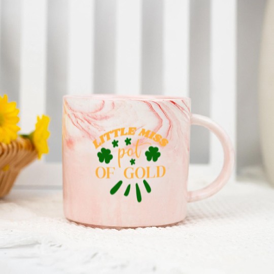 Little miss pot of gold Marble Mugs