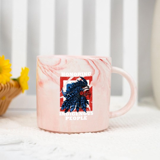 Honoring Indigenous People Heritage Native America Marble Mugs