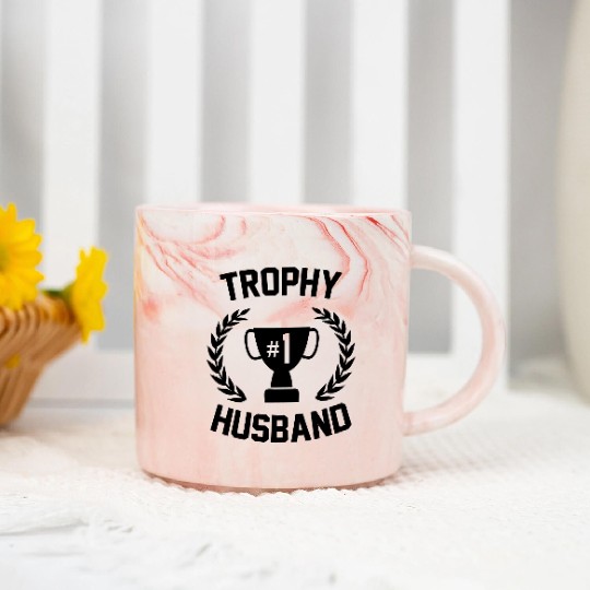 Trophy Husband Marble Mugs