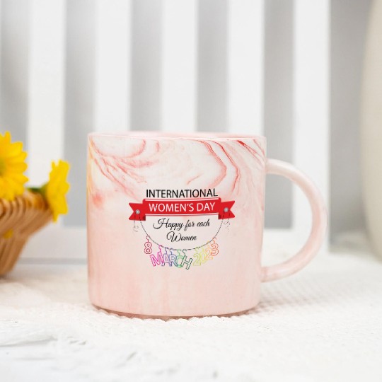 INTERATIONAL WOMEN'S DAY 8 MARCH 2023 For Women Marble Mugs