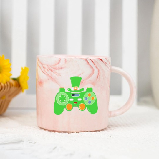 Video Game Gaming St Patricks Day Gamer Marble Mugs