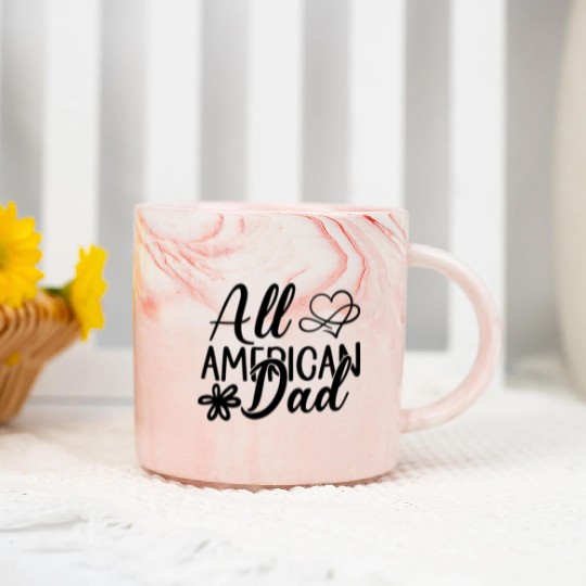 All American Dad Marble Mugs