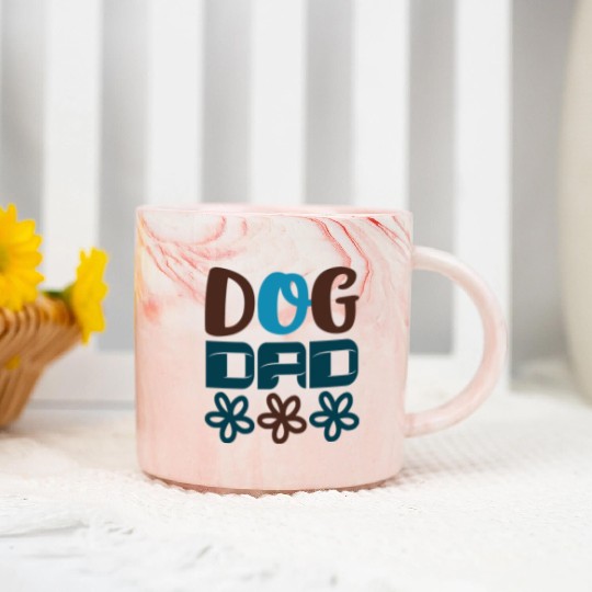 Dog dad Marble Mugs