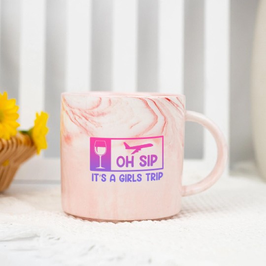 It's a Girls Trip Girls Vacation Spring Break Marble Mugs